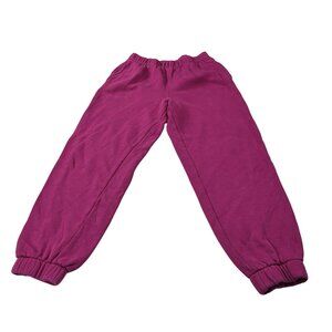 Hollister Womens Fleece Jogger Pants S Magenta Elastic Waist & Cuffs Casual Loun